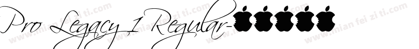 Pro Legacy 1 Regular字体转换